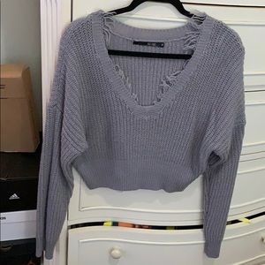 Sweater crop top